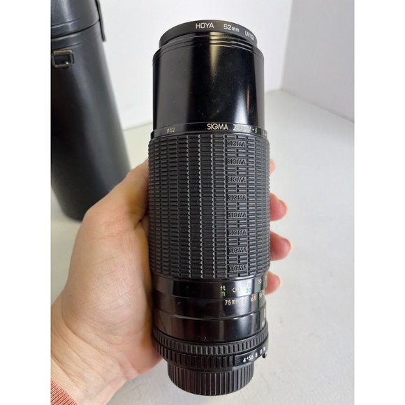 Sigma Zoom-8 Lens 1: 4-5 F=75-250mm Zoom Multi Coated Made In Japan 915709 Case - Picture 11 of 13